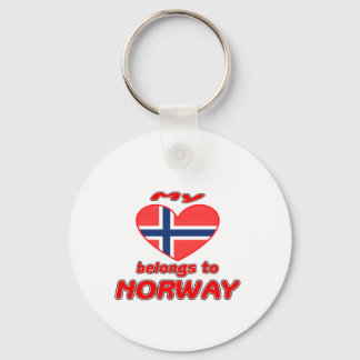 Mein Herz gehört Norwegen Schlüsselanhänger
