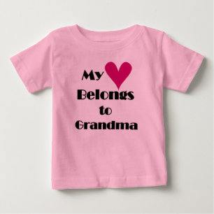 Mein Herz gehört Oma Baby T-shirt