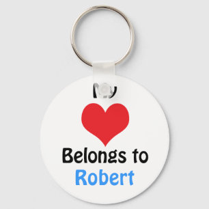 Mein Herz gehört Robert Schlüsselanhänger
