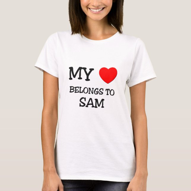 Mein Herz gehört Sam T-Shirt (Vorderseite)