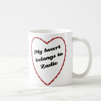 Mein Herz gehört Zadie Tasse