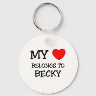 Mein Herz gehört zu BECKY Schlüsselanhänger