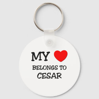 Mein Herz gehört zu Cesar Schlüsselanhänger