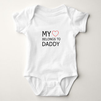 Mein Herz gehört zu Daddy Baby Bodysuit Baby Strampler