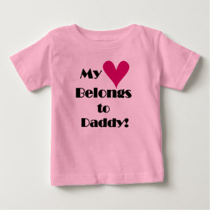 Mein Herz gehört zu Daddy Baby T-shirt