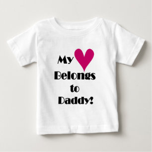 Mein Herz gehört zu Daddy Baby T-shirt