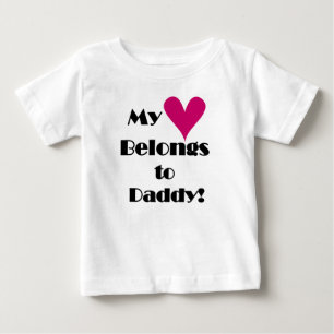 Mein Herz gehört zu Daddy Baby T-shirt