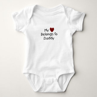 Mein Herz gehört zu Daddy Bodysuit Baby Strampler