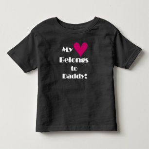 Mein Herz gehört zu Daddy Kleinkind T-shirt