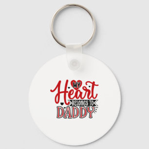 Mein Herz gehört zu Daddy. Schlüsselanhänger