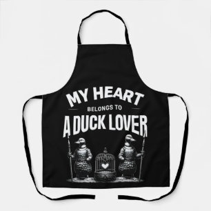 Mein Herz gehört zu einem Duck Lover Schürze