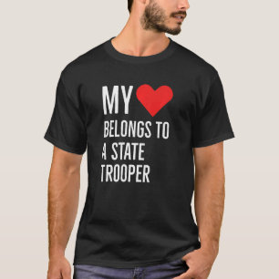 Mein Herz gehört zu einem Staat-Trooper-Jubiläumsg T-Shirt