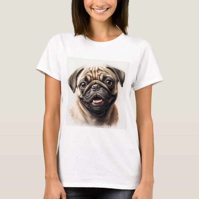 Mein Herz gehört zu Hund Lover Pet Foto Geschenk T-Shirt (Vorderseite)
