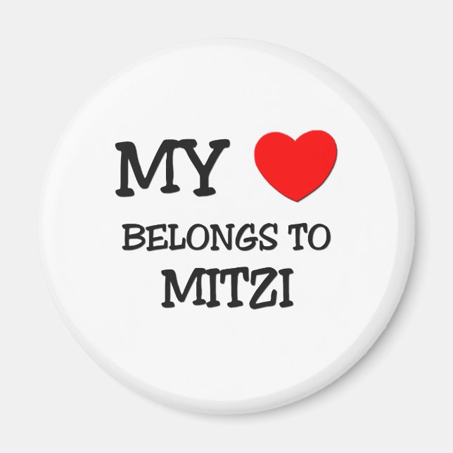 Mein Herz gehört zu MITZI Magnet (Vorne)