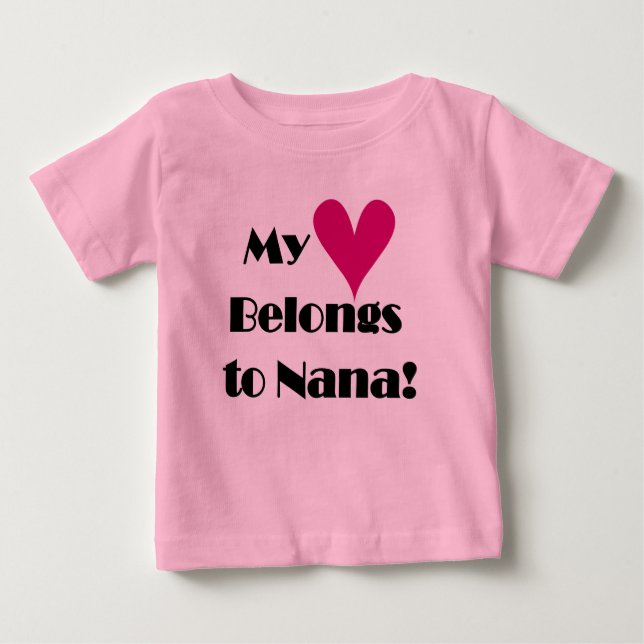 Mein Herz gehört zu Nana Baby T-shirt (Vorderseite)