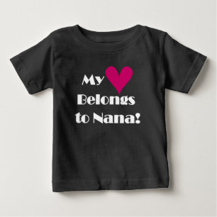 Mein Herz gehört zu Nana Baby T-shirt