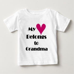 Mein Herz gehört zu Oma Baby T-shirt