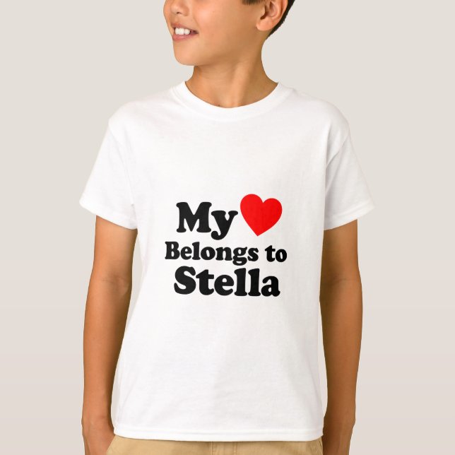 Mein Herz gehört zu Stella T-Shirt (Vorderseite)