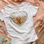 Mein Herz gehört zum Foto des Hundes T-Shirt<br><div class="desc">Dieses niedliche, herzförmige Foto-Design macht das Geschenk! **BITTE LESEN SIE VOR DER BESTELLUNG** 1. Wenn Sie Änderungen vornehmen und das Design zugeschnitten ist oder nicht richtig auf dem Bildschirm aussieht, verwenden Sie bitte den Live Design Service, um Ihnen zu helfen, es zu beheben. 2. Ihre Bestellung geht direkt an die...</div>
