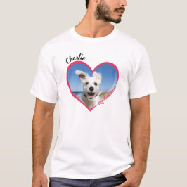 Mein Herz gehört zum Personalisierten Foto für Hun T-Shirt