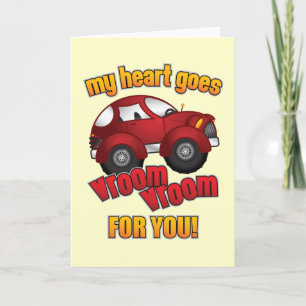 Mein Herz geht Vroom Vroom für Sie! Feiertagskarte