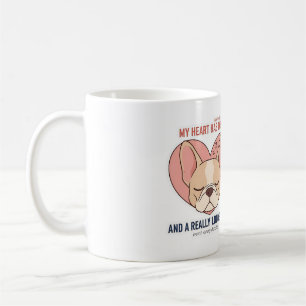 Mein Herz hat Pfoten Französische Bulldogge Schnar Kaffeetasse