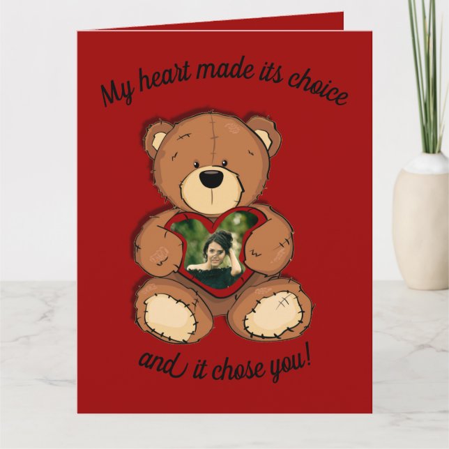 Mein Herz hat seine Entscheidung getroffen. Karte (Vorderseite)