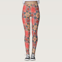 "Mein Herz in beflecktem Glas," Art-Leggings durch