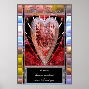 Mein Herz individuell anpassbares Poster