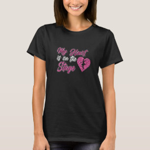 Mein Herz ist auf Bühne Balletttanz Ballerina Tanz T-Shirt