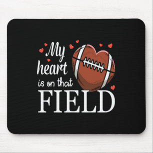 Mein Herz ist auf dem Feld Fußball-Design Mousepad