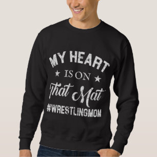 Mein Herz ist auf dem Mat Wrestling Mama Pullover
