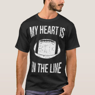 Mein Herz ist auf der Linie Offensive Lineman VI T-Shirt