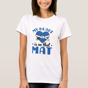 Mein Herz ist auf der Mat Jiu Jitsu Mama T-Shirt
