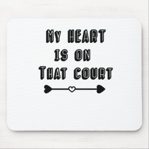 Mein Herz ist auf diesem Basketball-Shirt - Baske Mousepad