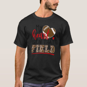 Mein Herz ist auf diesem Feld Fußball Mama Sportfa T-Shirt