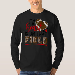Mein Herz ist auf diesem Feld Fußball Mama Sportfa T-Shirt
