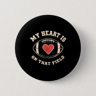 Mein Herz ist auf diesem Feld – Lustiger Fußball Button