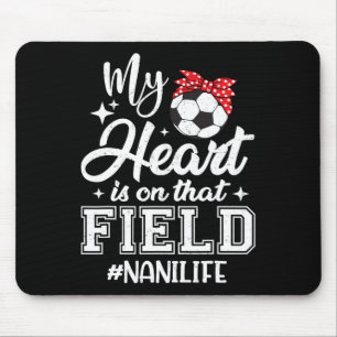 Mein Herz ist auf diesem Fußballfeld Nani Oma Mousepad