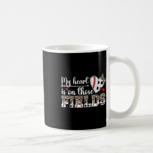 Mein Herz ist auf diesen Feldern Bysebyll Fußball- Kaffeetasse