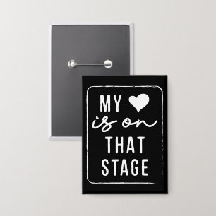 Mein Herz ist auf dieser Bühne Tanz Mama Vintag Re Button