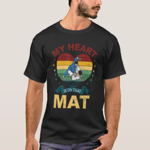 Mein Herz ist auf dieser Mat Jiu Jitsu Jiu Jitsu B T-Shirt