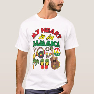Mein Herz ist auf Jamaika T-Shirt