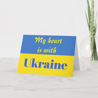 Mein Herz ist bei der Ukraine Karte