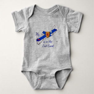 Mein Herz ist das Ostküsten-Neuschottland-Shirt Baby Strampler