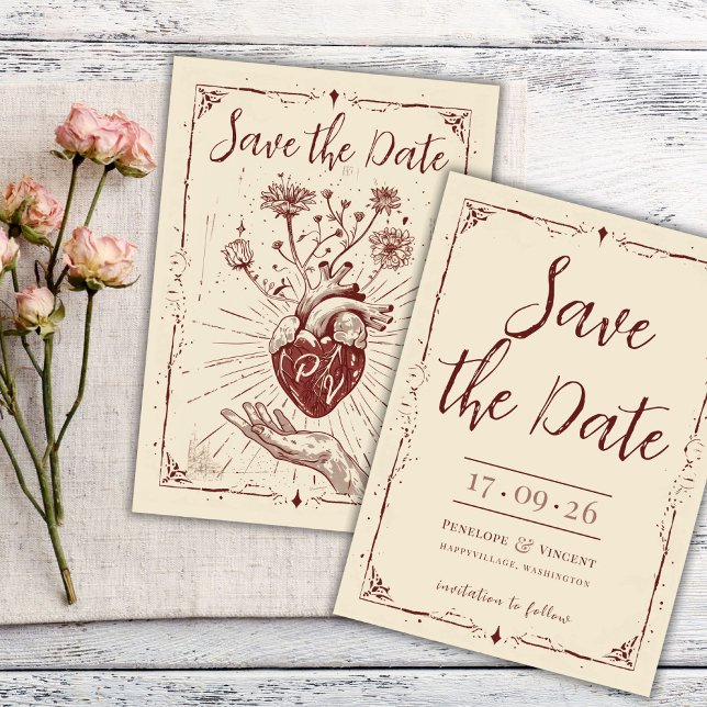 Mein Herz ist dein Save the Date Einladung (Von Creator hochgeladen)