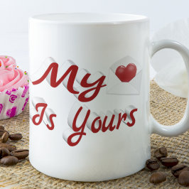 Mein Herz ist dein Valentinstag Kaffeetasse