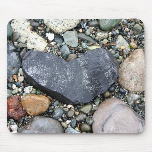 Mein Herz ist ein Felsen Mousepad (Vorne)