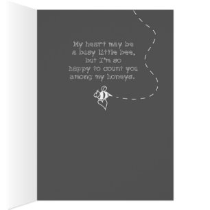 Mein Herz ist eine geschäftige kleine Biene.