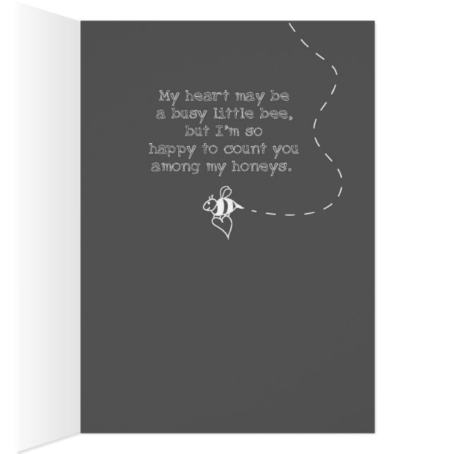 Mein Herz ist eine geschäftige kleine Biene. (Innen (Rechts))